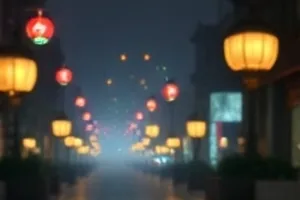 第七码头的灯封面：雾夜里码头尽头的一盏孤灯
